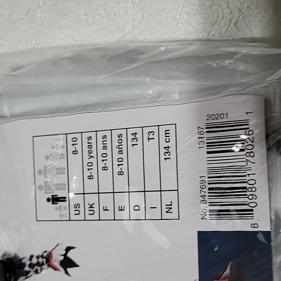 Kids Sinister Jester Halloween Costume Size Medium - Picture 7 of 8